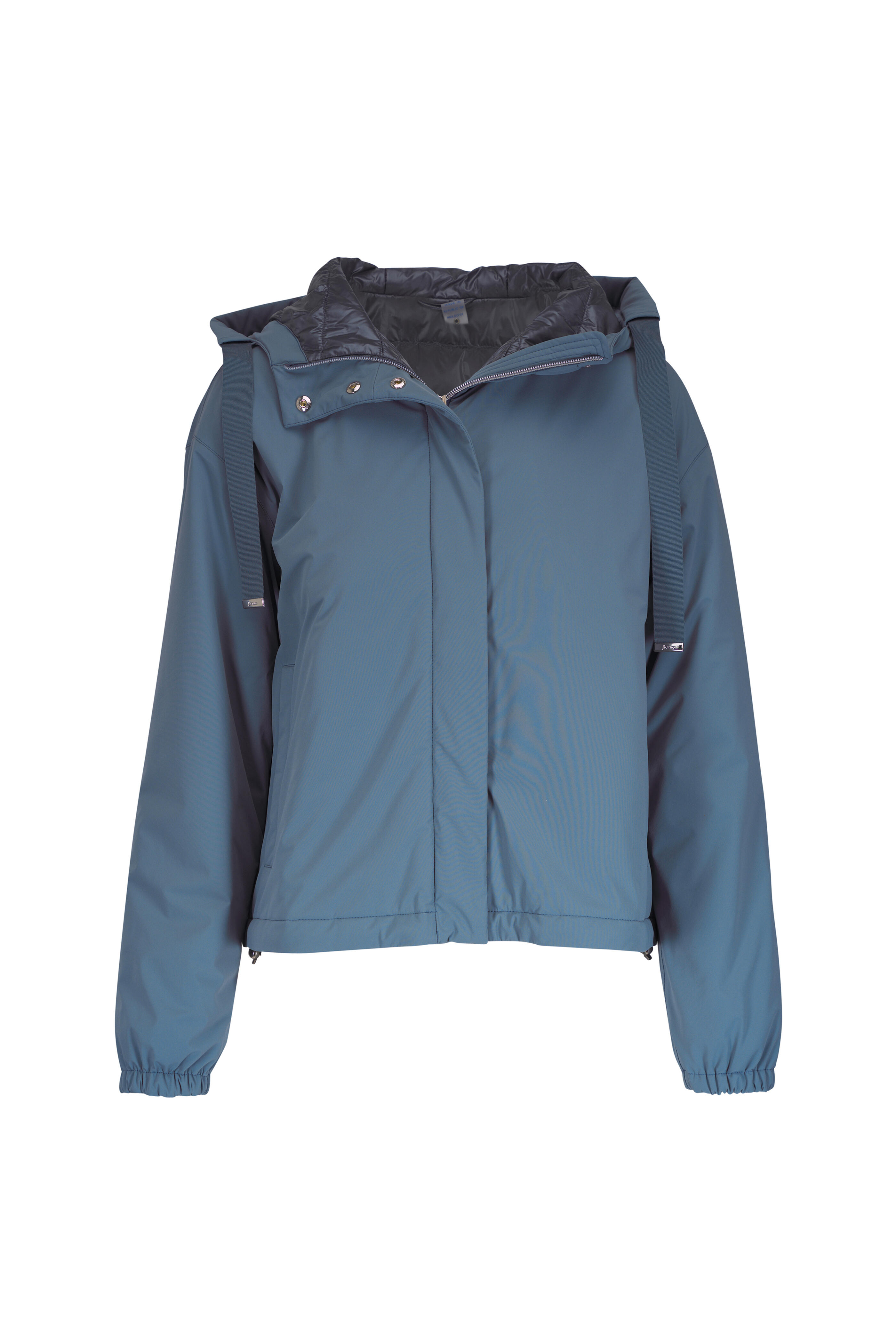 Herno - Travel Blue Hooded Nylon Packable Jacket