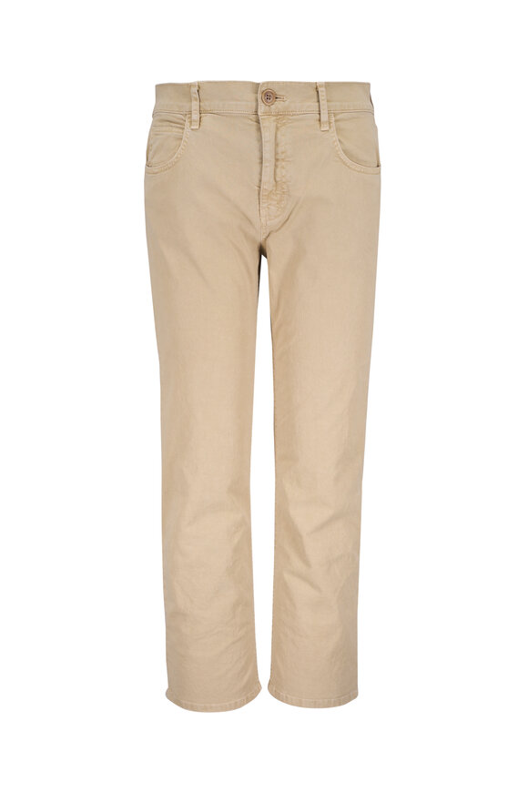 Nili Lotan Lorimer French Khaki Vintage Wash Pant