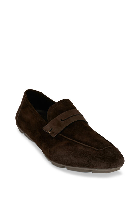 Berluti - Lorenzo Rimini Grained Nubuck & Goatskin Loafer
