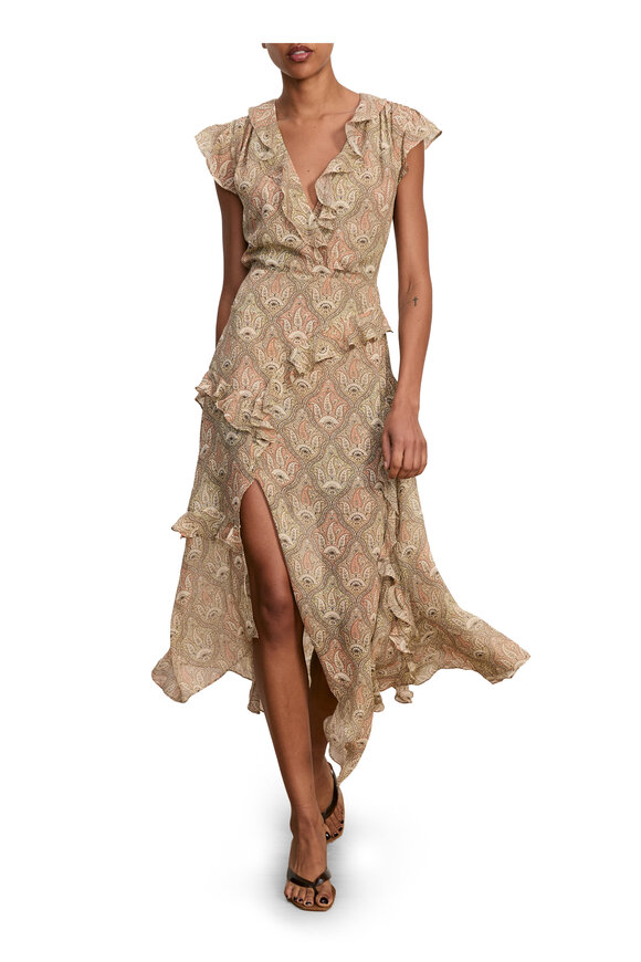 Veronica Beard - Keely Dark Peony Tiered Mini Dress