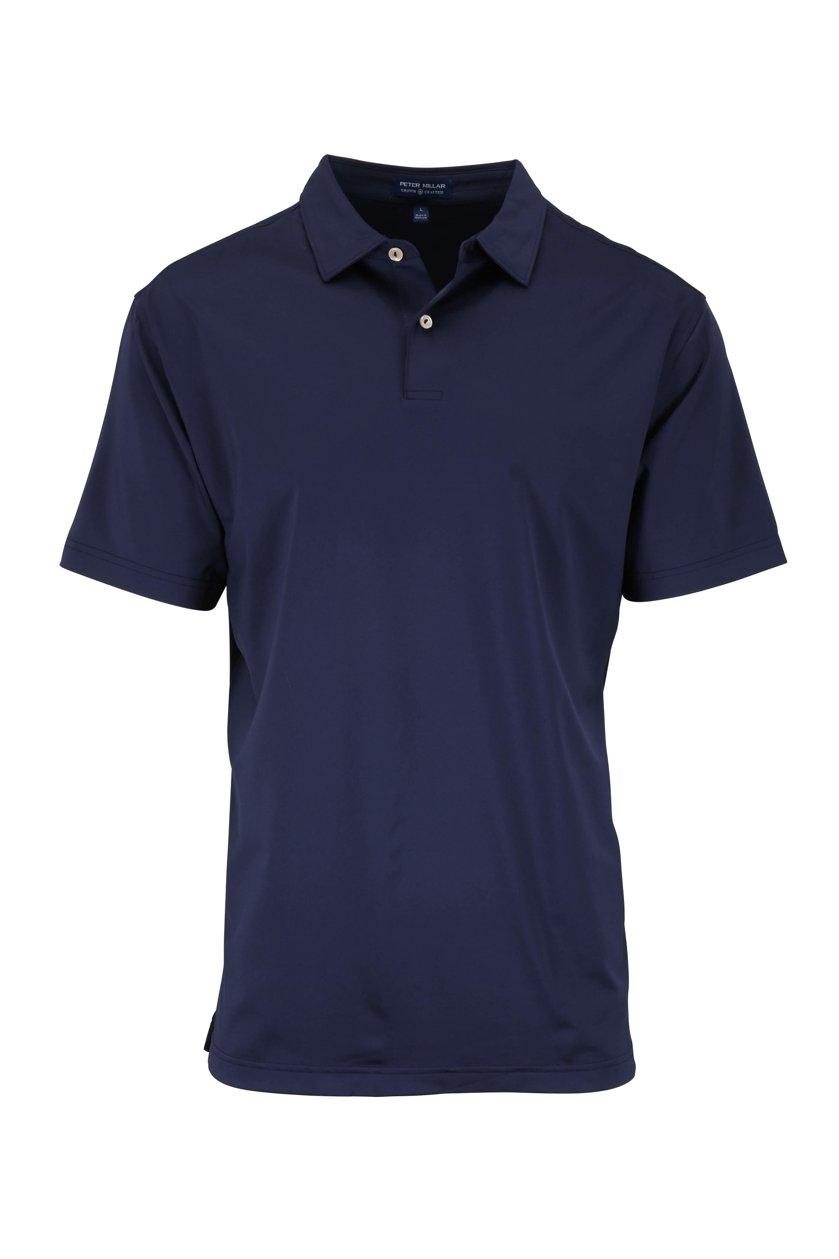 Peter Millar - Navy Stretch Jersey Tour Fit Polo