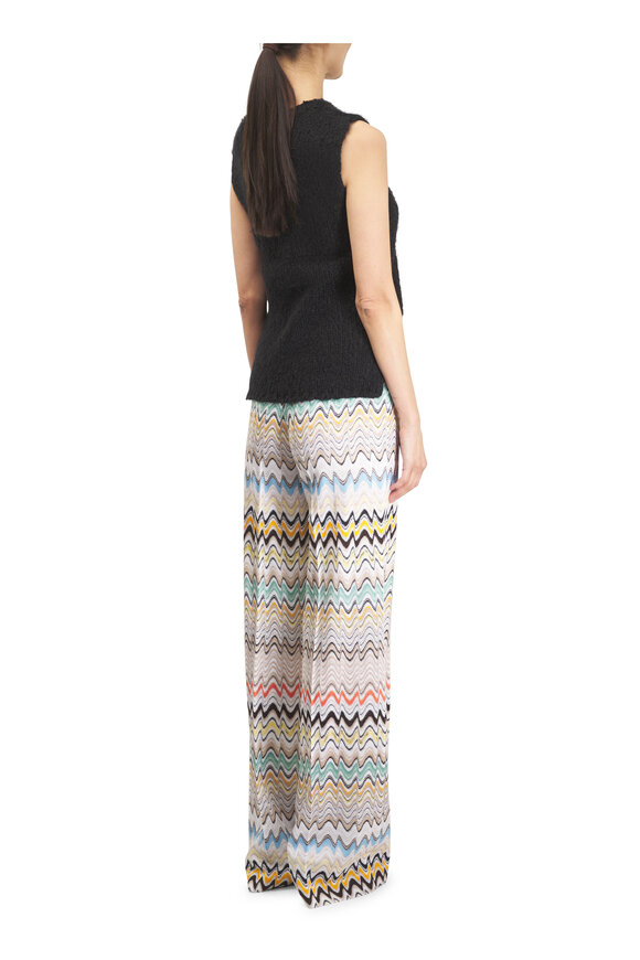 Adam Lippes Gwen Black Brushed Mulberry Silk Tank - view 4