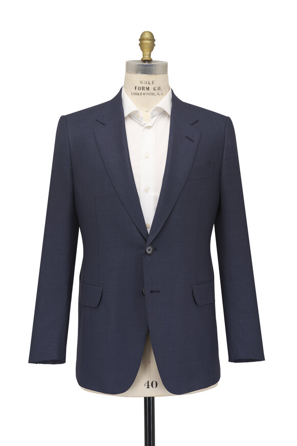 Zegna Dark Blue Centoventimila Wool Suit - view 3