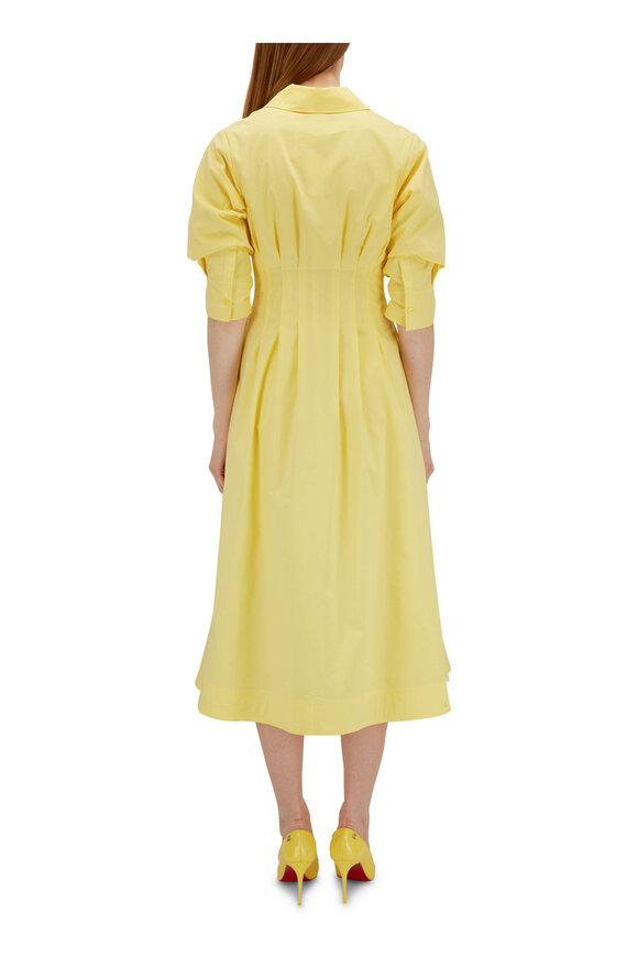 Jonathan Simkhai - Jazz Limoncello Cotton Poplin Midi Dress 