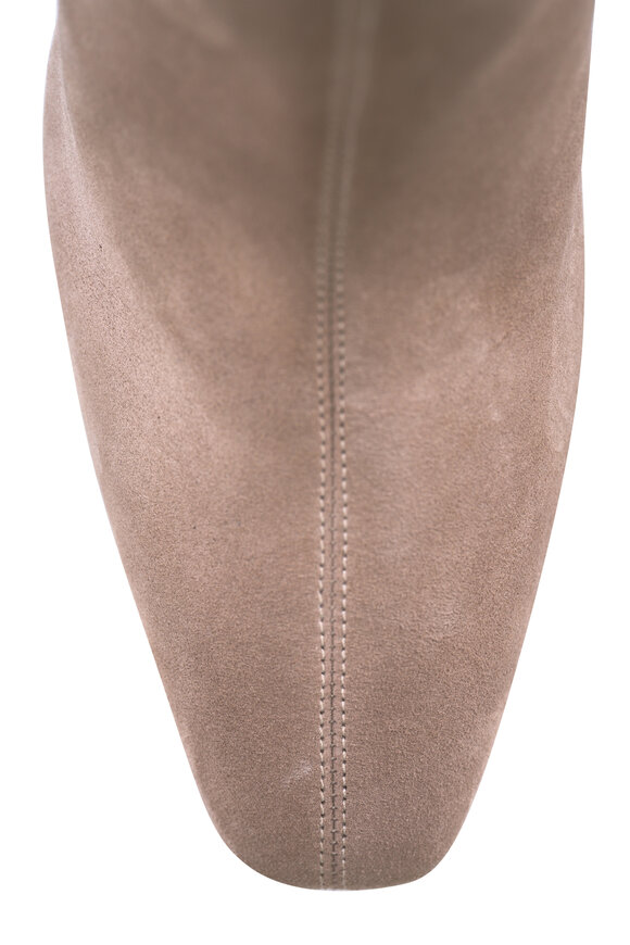 Aquazzura Amore Stone Suede Bootie, 75mm - view 8