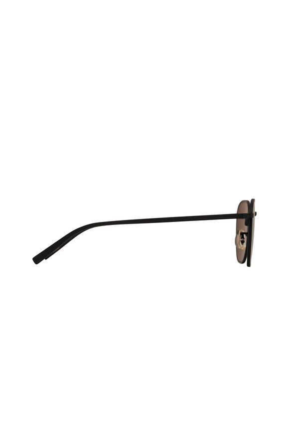 Oliver Peoples Rynn Black & Gray Goldtone Sunglasses - view 3