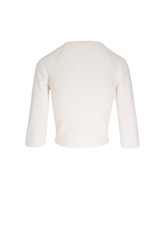 Lafayette 148 New York - Cloud Ribbed Open Front Cropped Cardigan