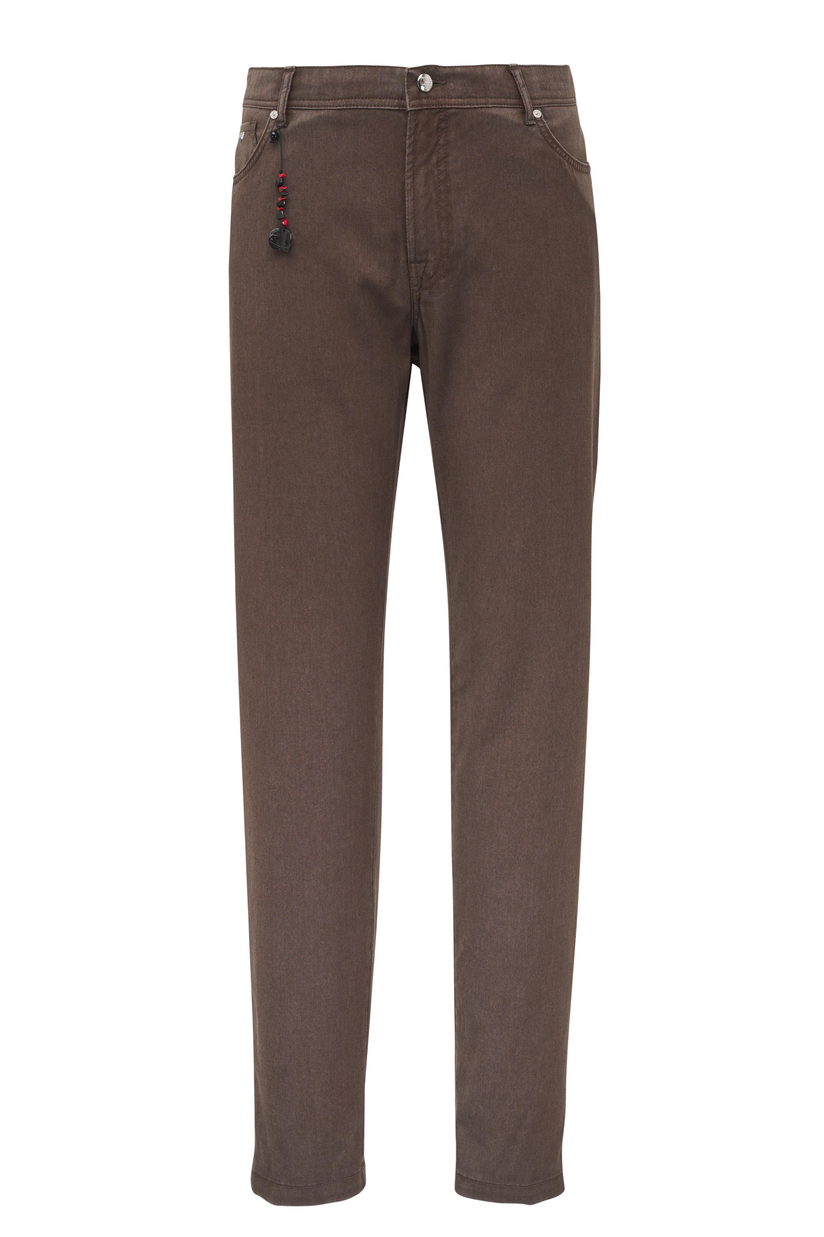 Marco Pescarolo - Brown Wool Five Pocket Pant