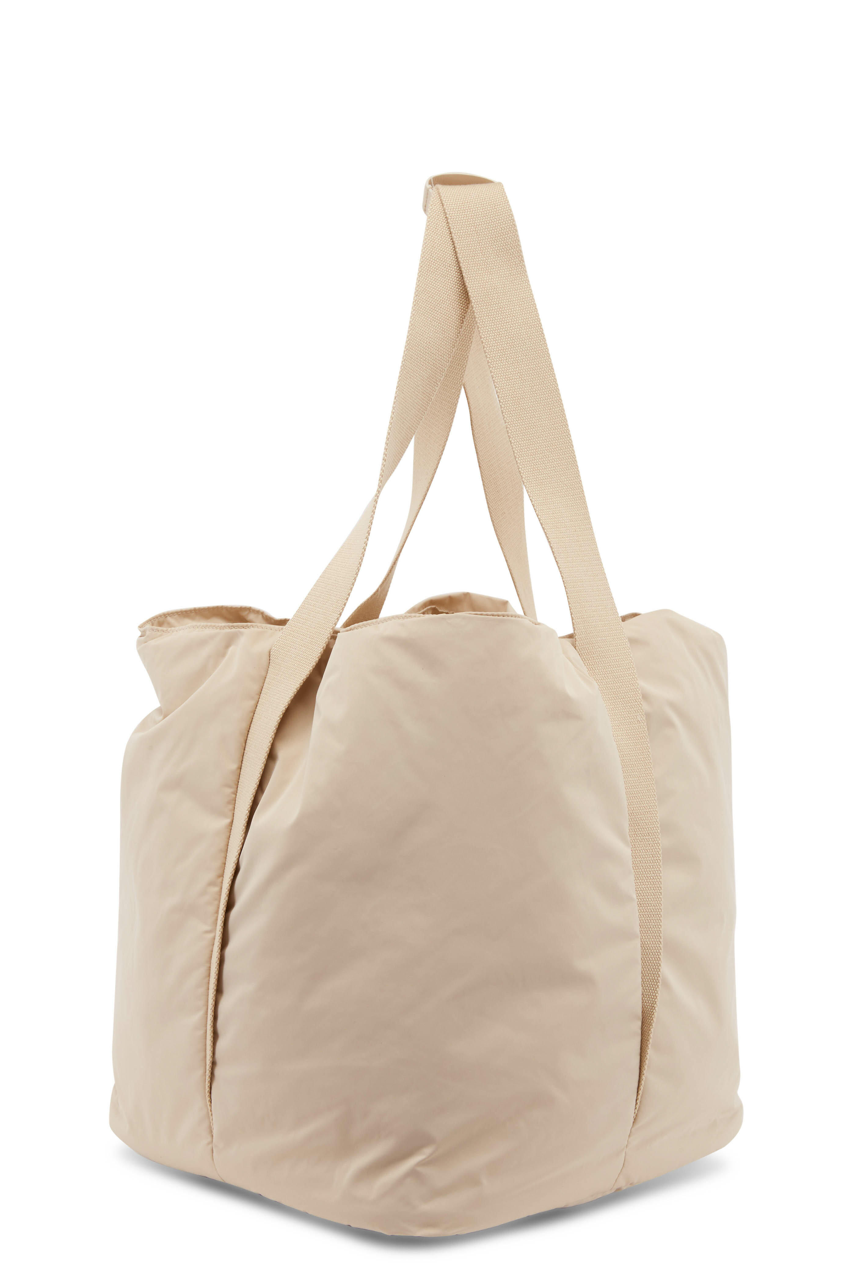 The Row - Drew Oatmeal Nylon Tote