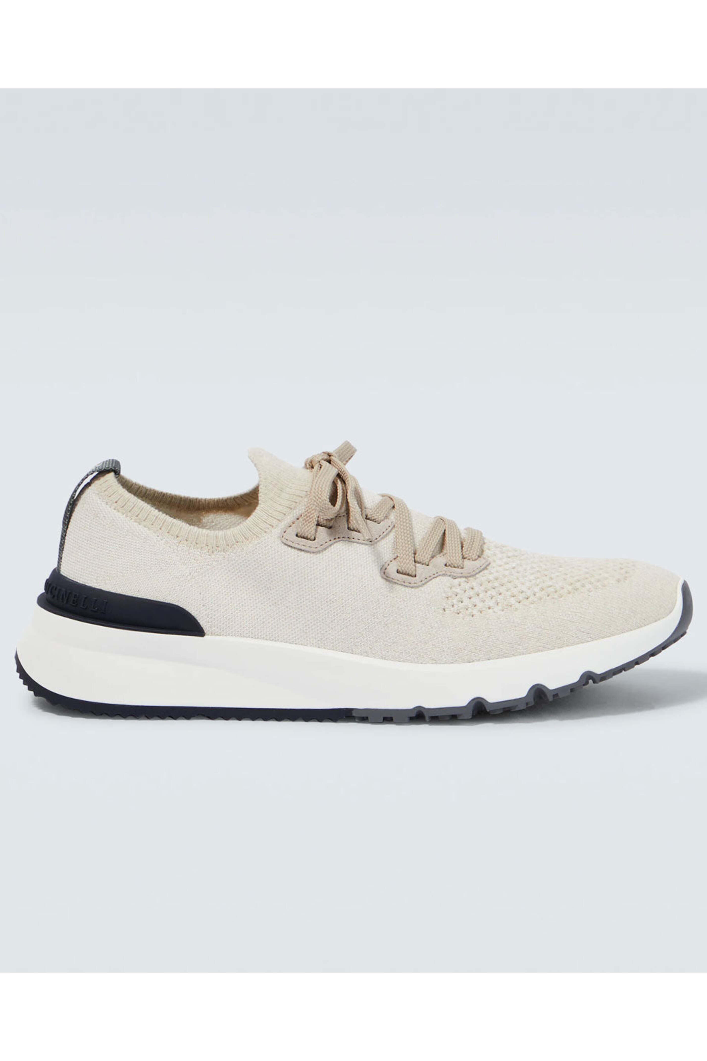 【BRUNELLO CUCINELLI】コットン シネニット ランニングシューズ Brunello Cucinelli - Cotton Knit Sneaker in Panama