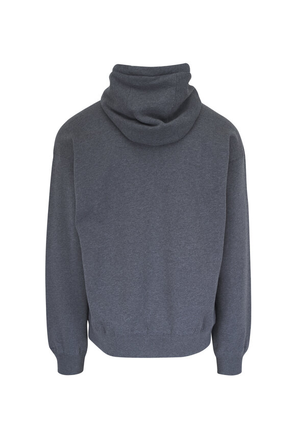 Ralph Lauren Purple Label Medium Gray Mélange Polo Bear Hoodie - view 2
