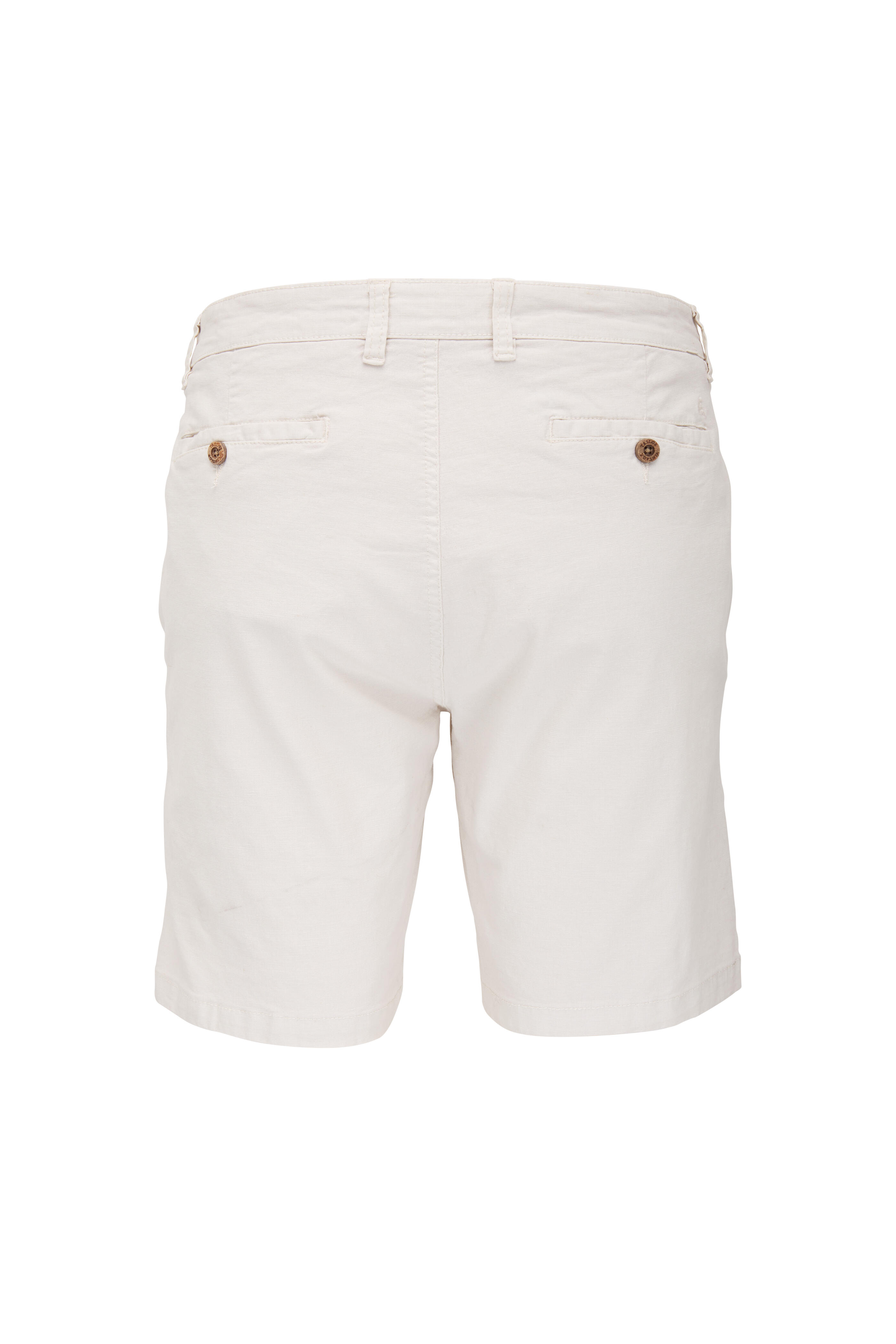 Tailor Vintage - Pebble Linen & Cotton Slim Fit Shorts