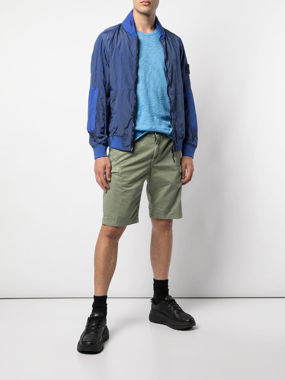 Stone Island - Sage Bermuda Cargo Shorts