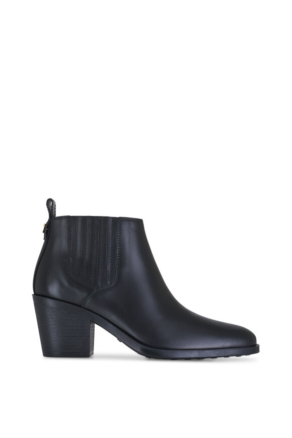 Tod's - Gomma Black Leather Bootie, 60mm