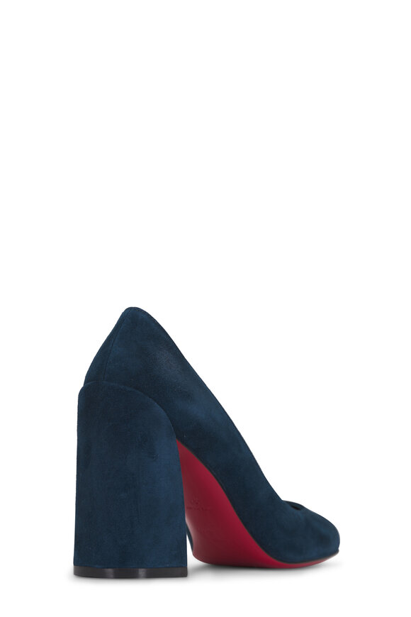Christian Louboutin Miss Sab Last Night Velour Pump, 85mm - view 3