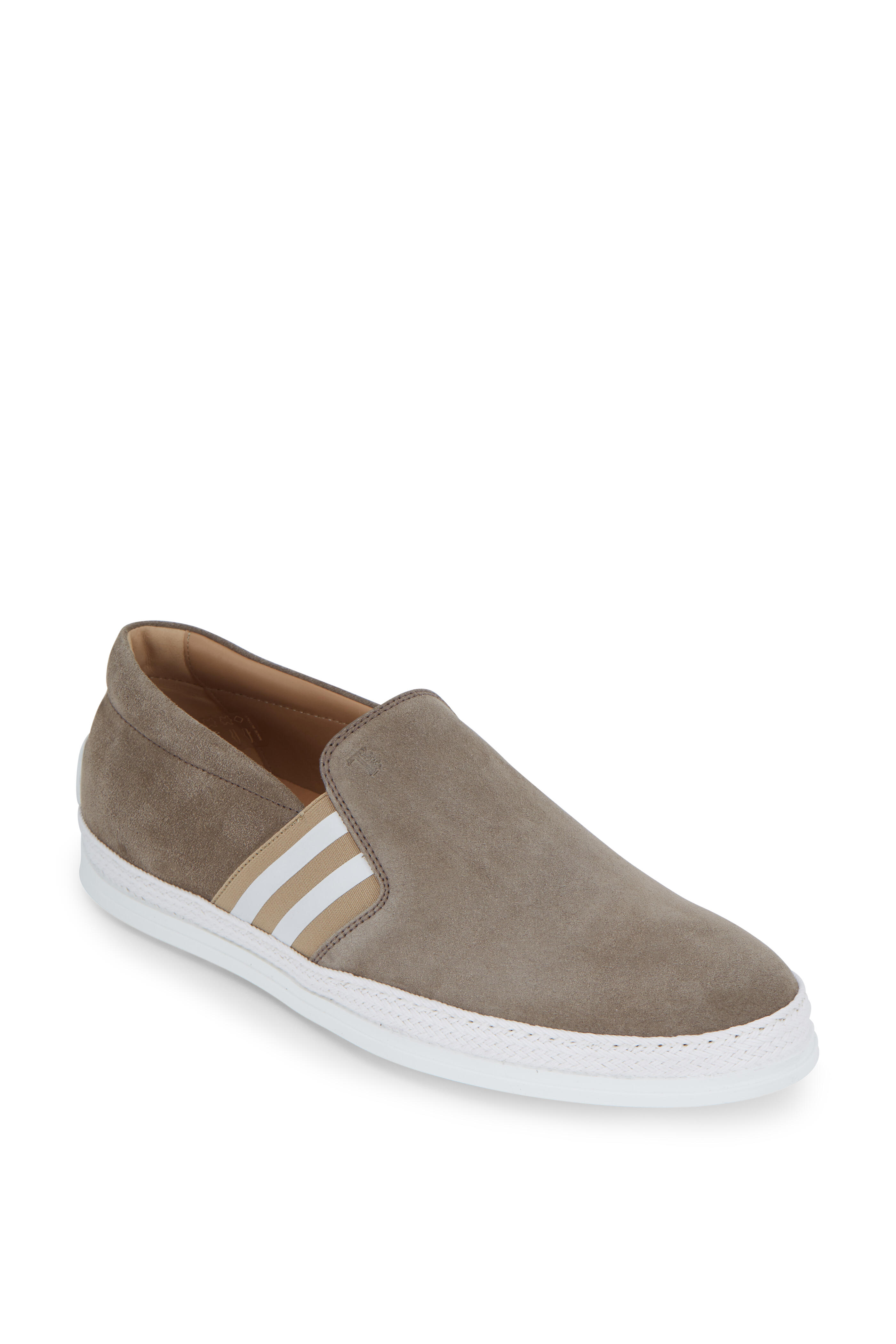 Men\'s Tod’s Suede Slip-On Shoes - Taupe 7.5 (8.5 US) TOD main image 2