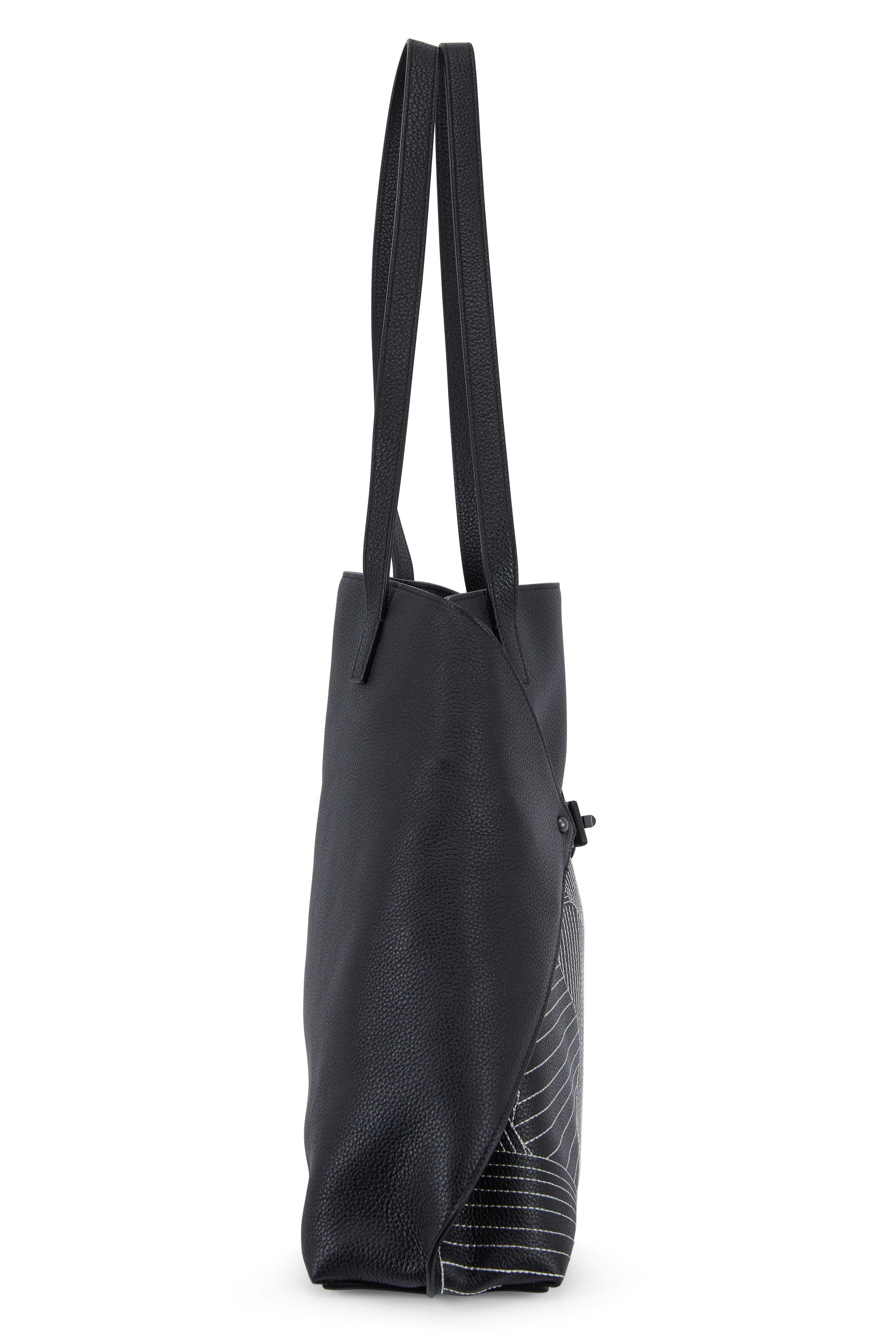 Akris - AI Black Leather Medium Shoulder Bag