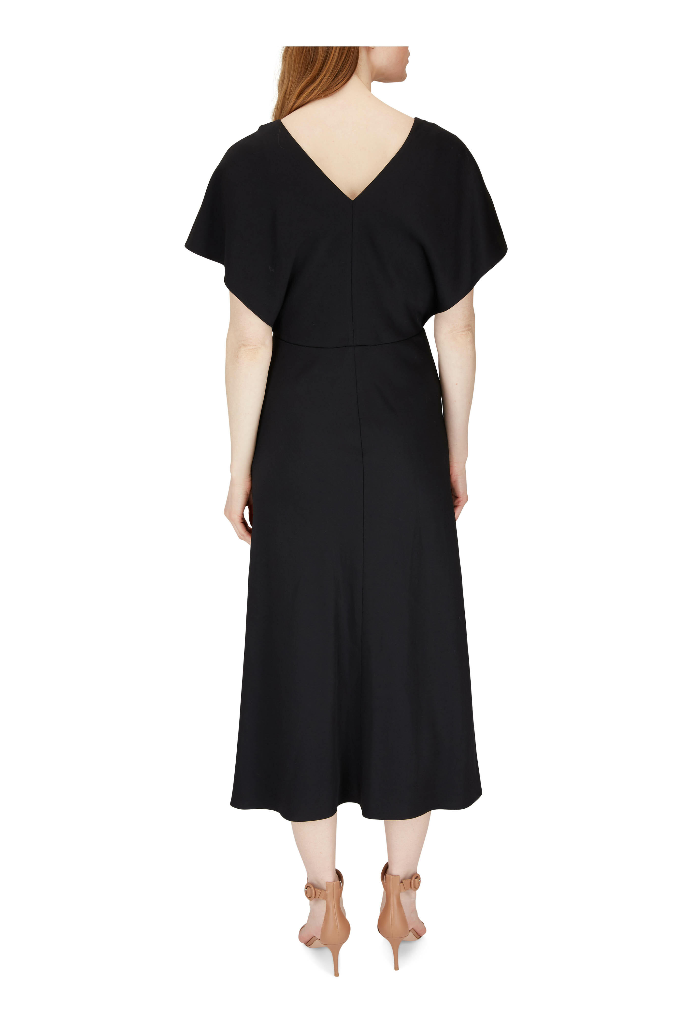 Vince - Black Flutter Sleeve Dress