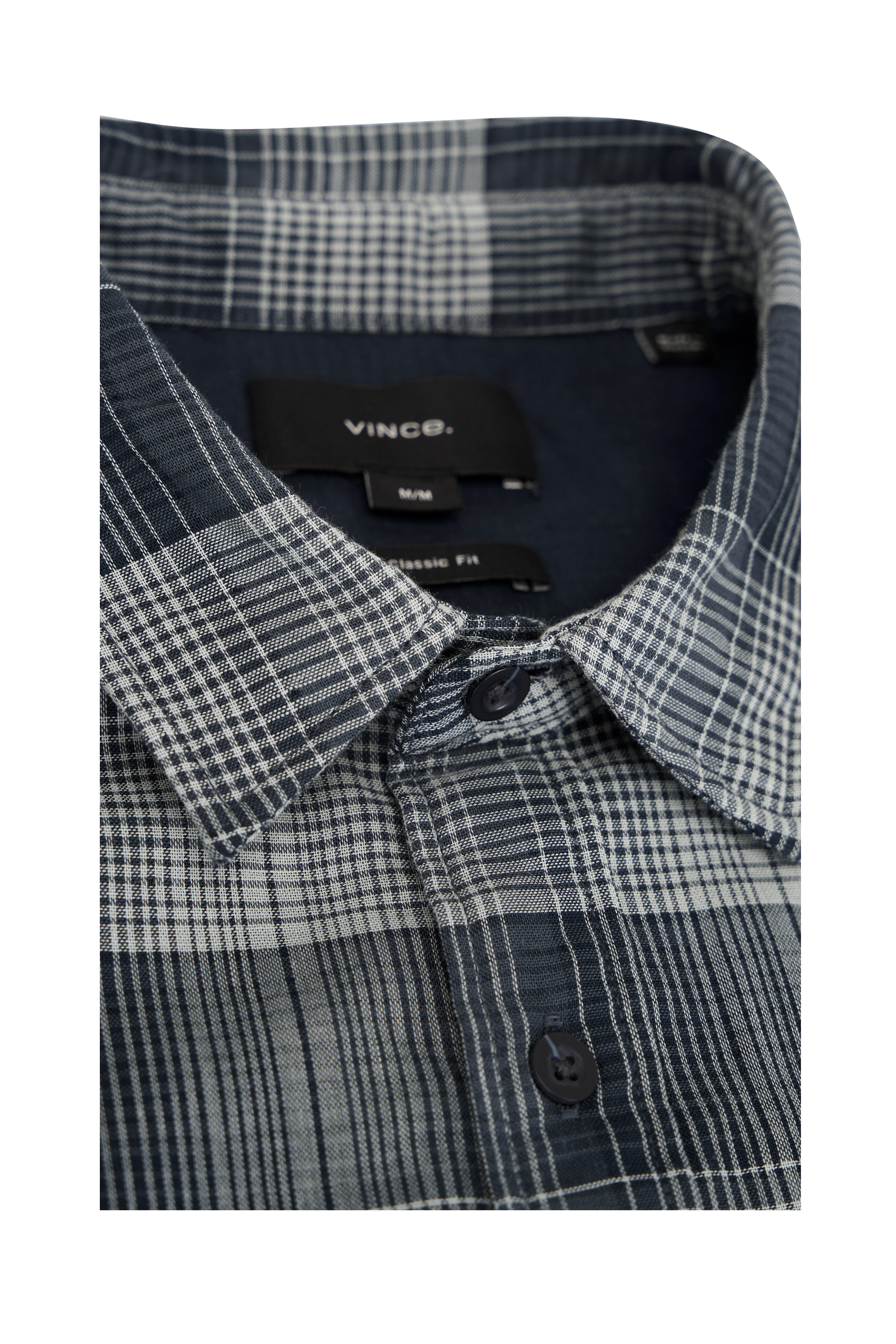 Vince - Blue Big Sky Plaid Sport Shirt