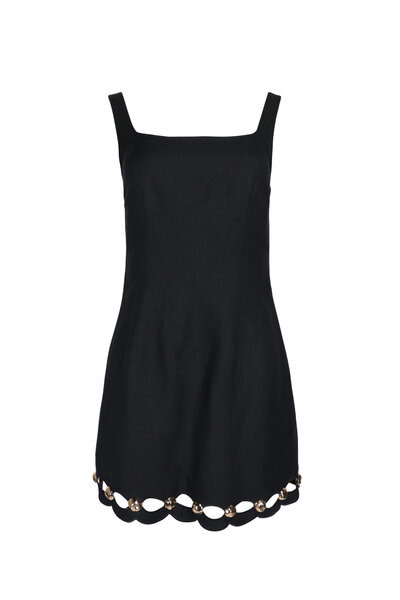 Simkhai - Signature Joy Black Guipure Lace Mini Dress
