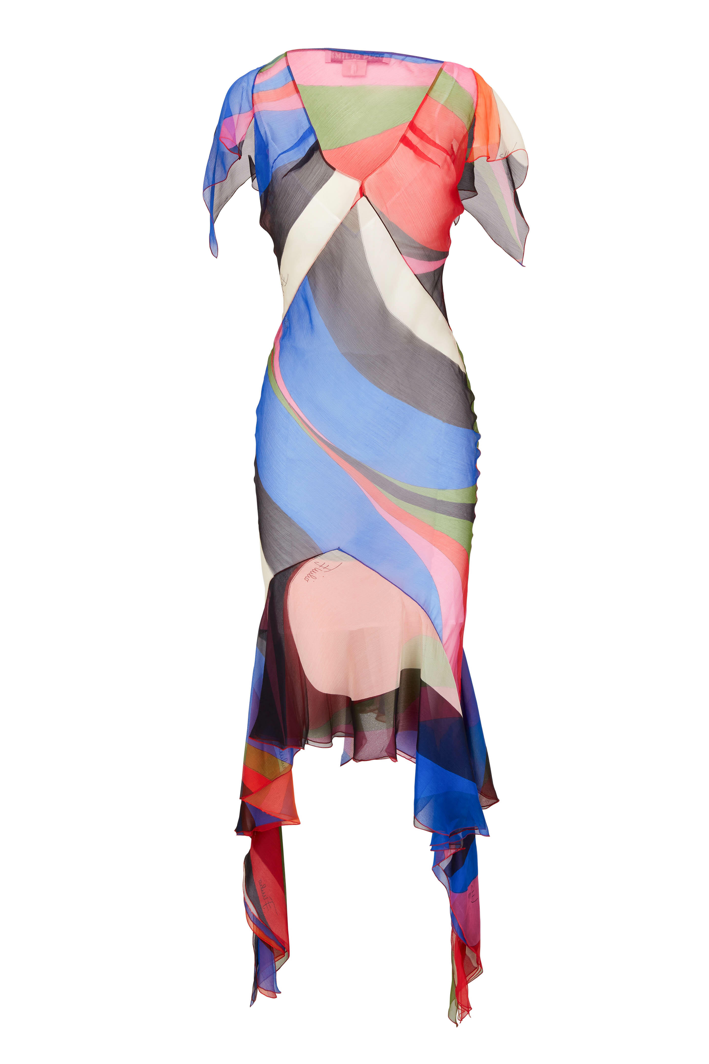 Pucci - Multicolor Crepe Silk Dress | Mitchell Stores