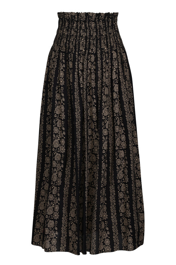 The Great The Black And Cream Token Floral Canary Skirt - view 1