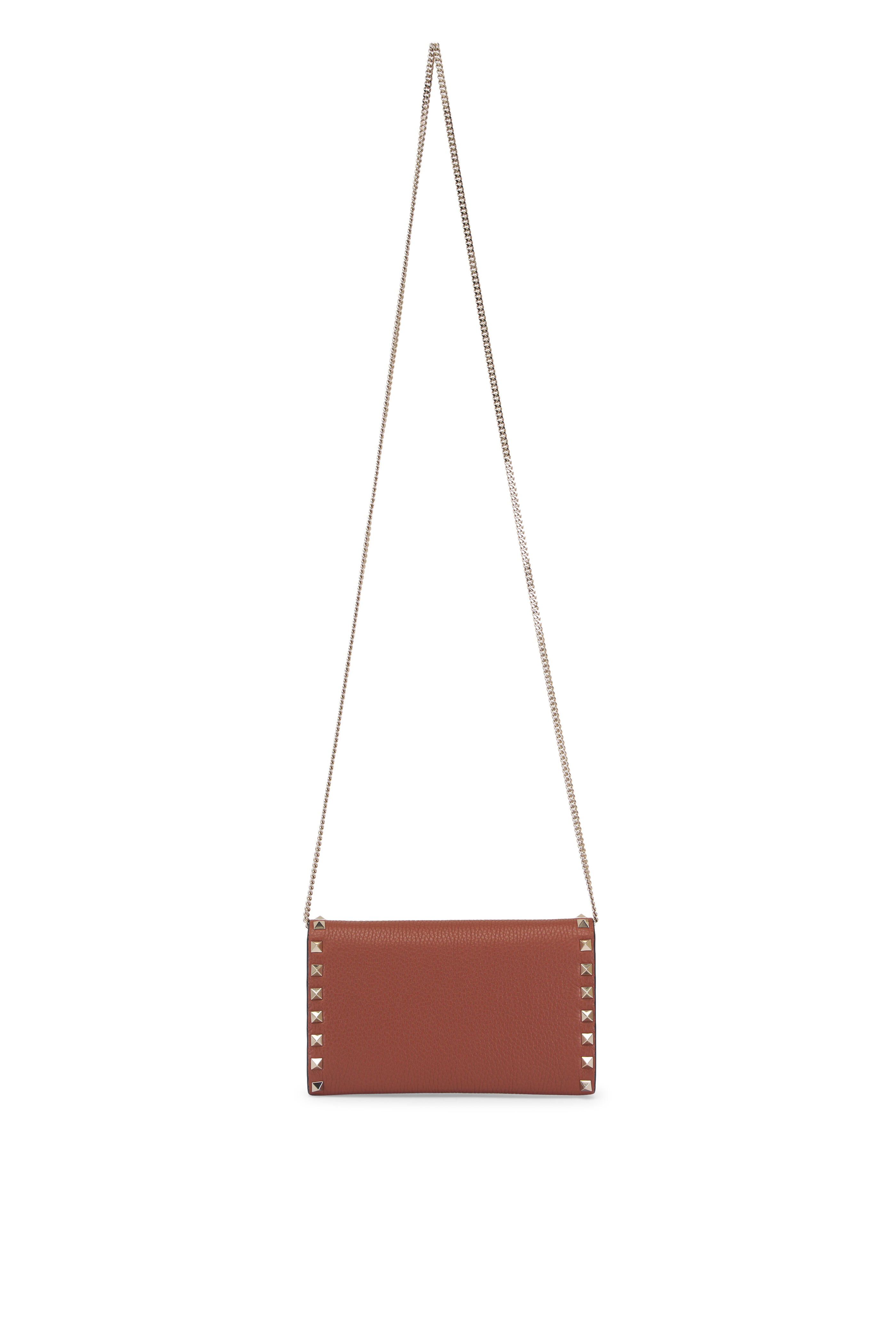 Valentino Garavani - Selleria Rockstud Leather Chain Wallet