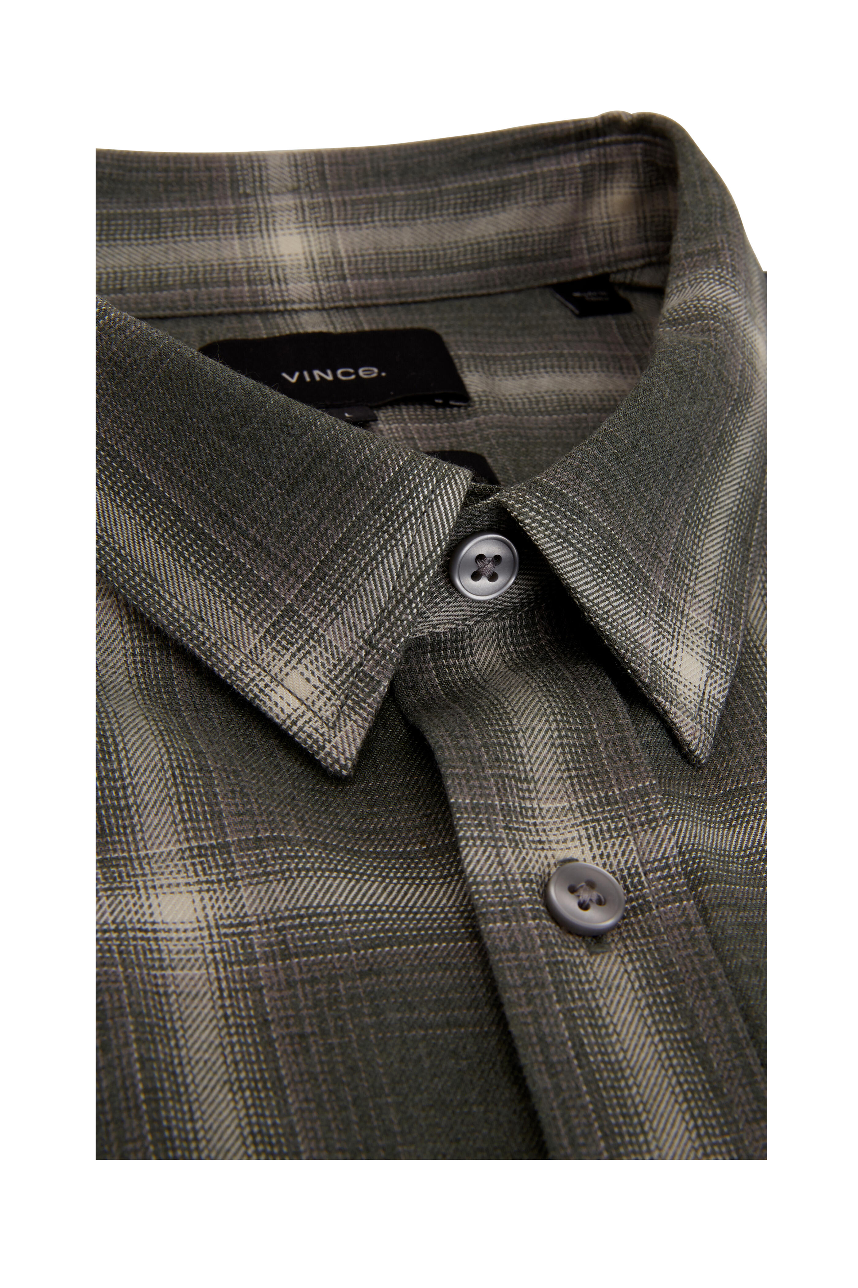 Vince Green Windowpane Shirt