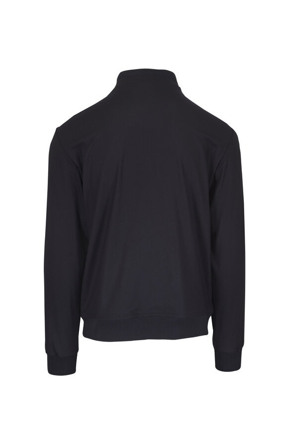 Marco Pescarolo Icon Navy Stretch Cashmere Blouson Jacket - view 2