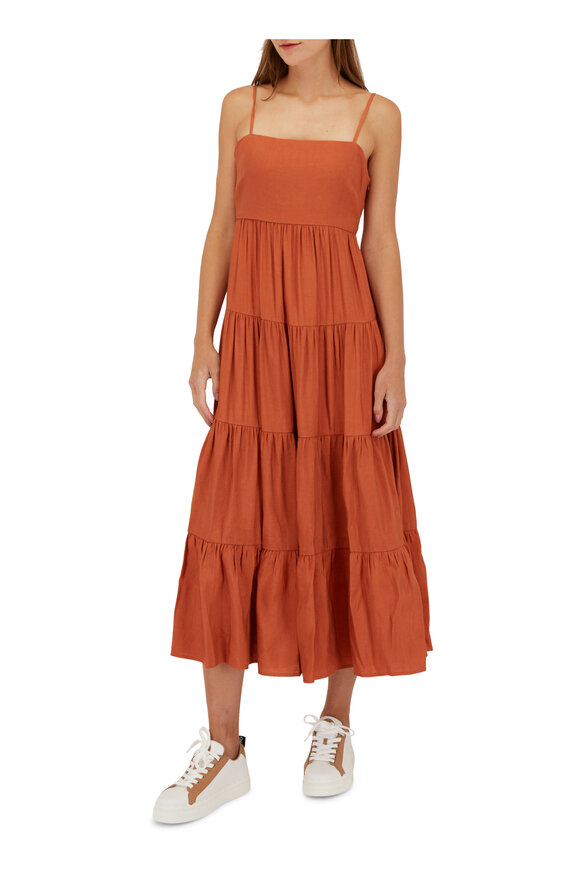 L'Agence - Veda Auburn Tiered Dress