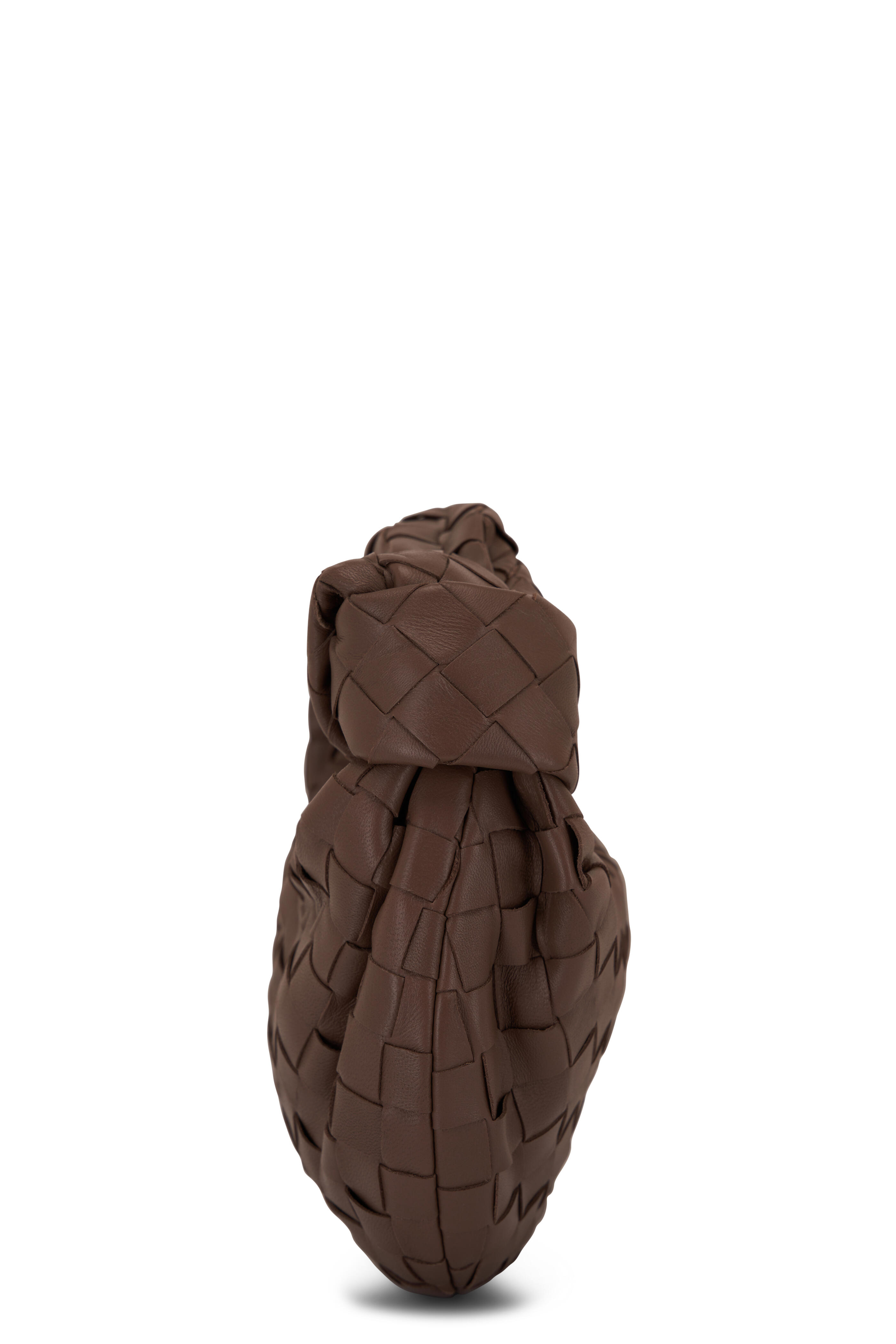 Bottega Veneta Mini Jodie Intrecciato Grape Leather Top Handle Bag