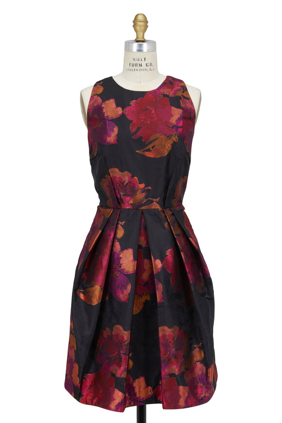 Carmen marc valvo floral dress hotsell