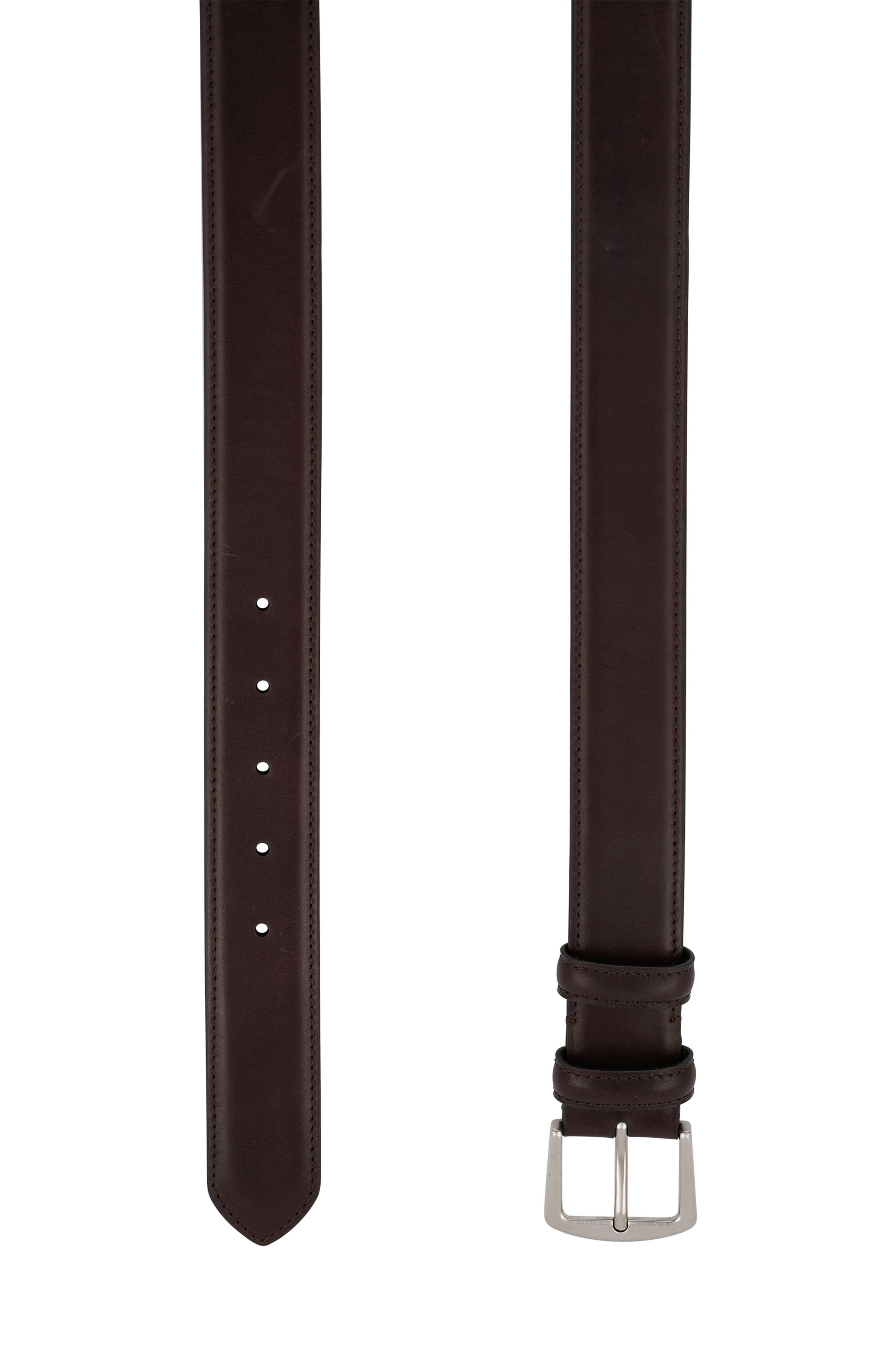 Loro Piana - Alsavel Chocolate Calfskin Leather Belt