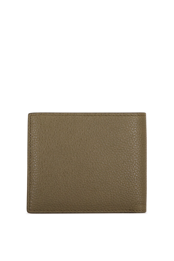 トムフォード Tom Ford Leopard Wallet On Strap TOM FORD - Leopard-Print Nubuck Billfold Wallet - Men - Tan