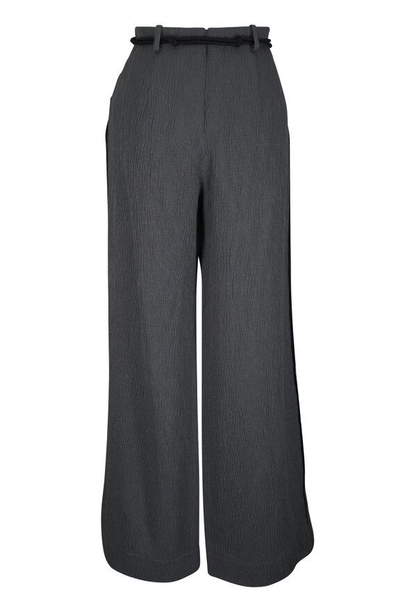 KZ_K Studio - Projection Gray Pintuck Wide Leg Pant