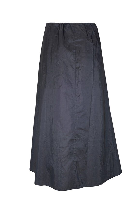 Peter Cohen - Dark Denim Washed Taffeta Full Skirt