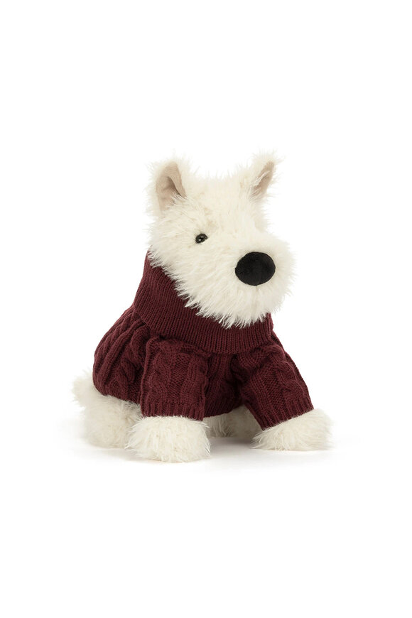 Jellycat Munro Winter Jumper Scottie Dog - view 2