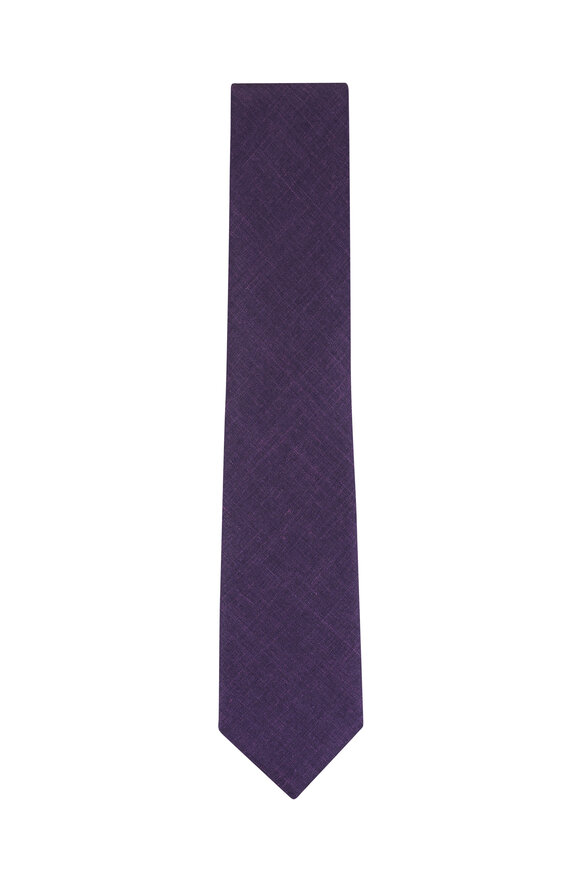Brioni Violet Pattern Necktie - view 1