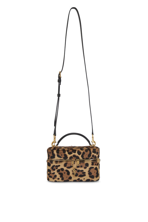 Saint Laurent Vanity Natural & Black Calfhair Crossbody