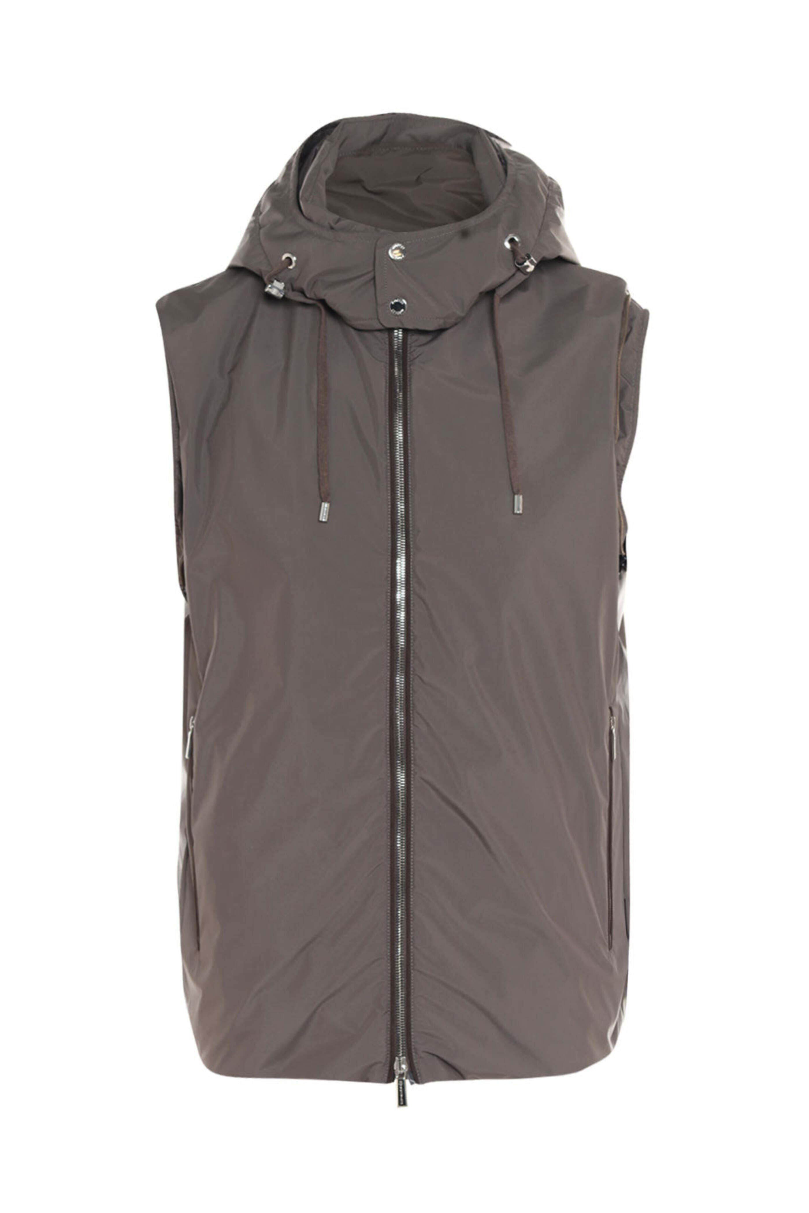 Moorer - Mink Evan Convertible Hooded Zip Jacket