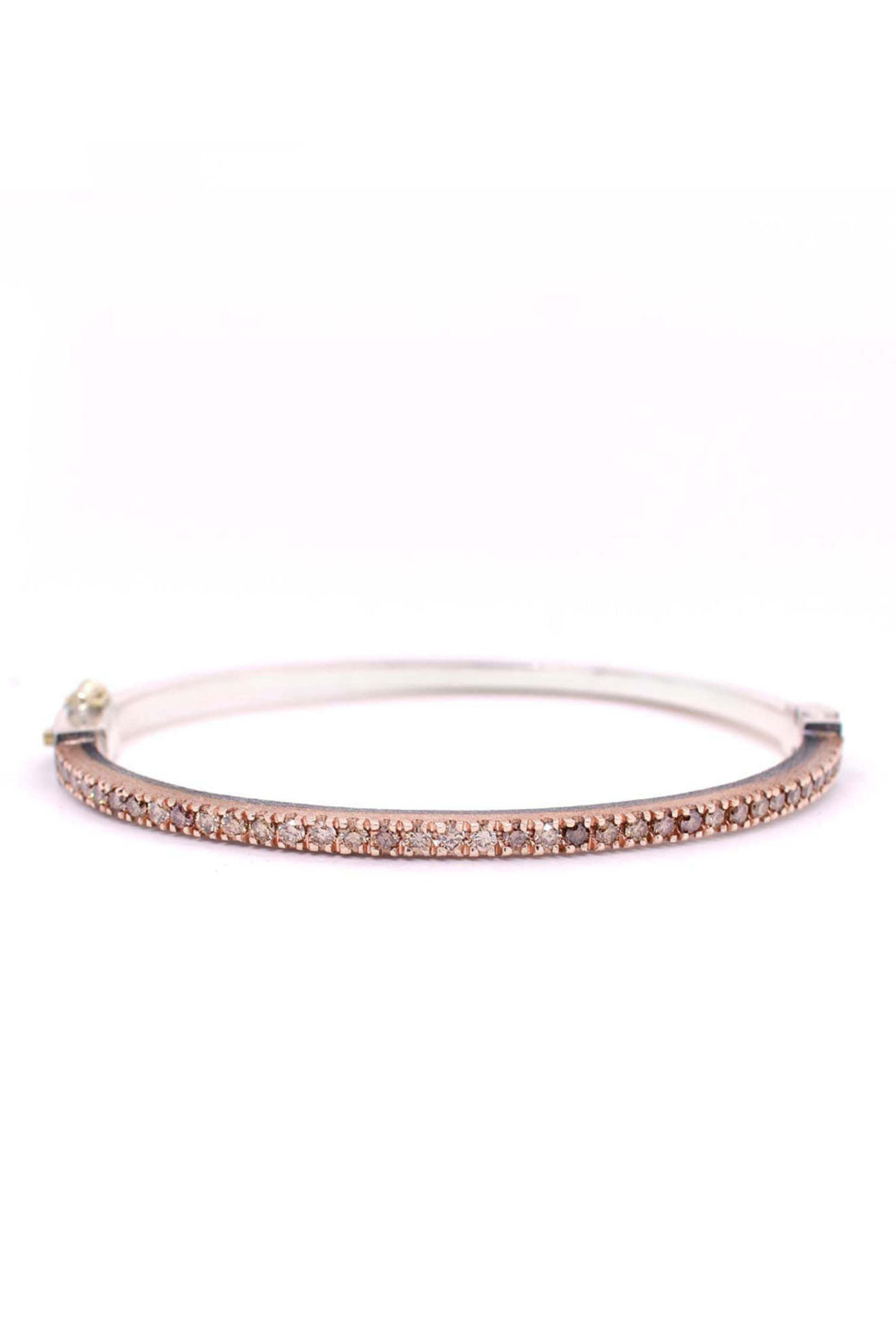 Rene Escobar - Chloe Rose Gold and Champagne Diamond Bracelet