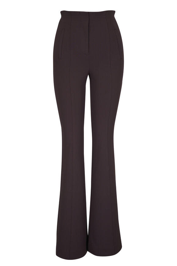 Veronica Beard Tindaya Dark Chocolate Scuba Pant