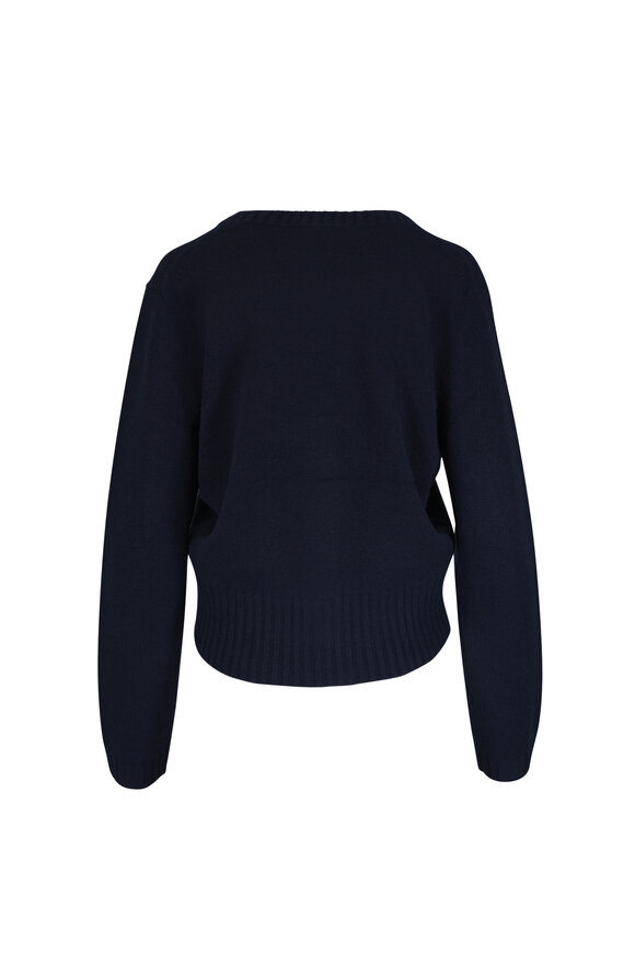 Dorothee Schumacher Foulard Statements Navy Wool & Cashmere Cardigan - view 2