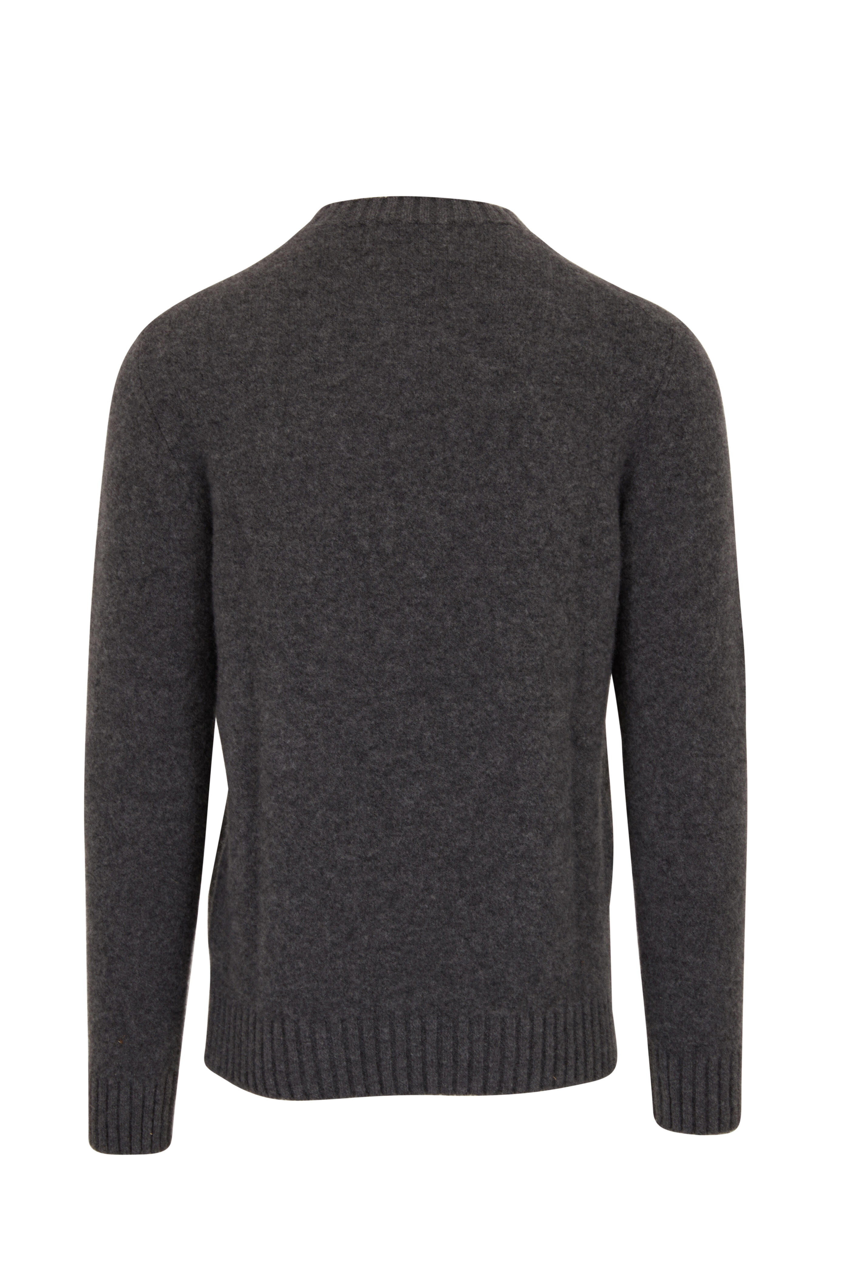 Fratelli Piacenza - Solid Grey Souffle Soft Cashmere Crewneck