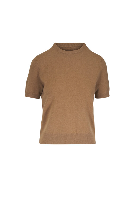 Vince Caramel Short Sleeve Crewneck Sweater - view 1