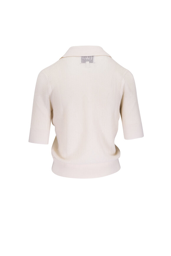 TWP The Polo Ivory Cashmere Sweater - view 3