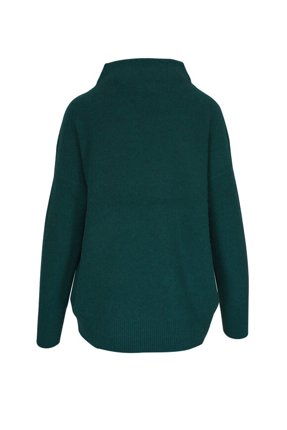 Vince - Heather Jade Lake Cashmere Funnel Neck Sweater