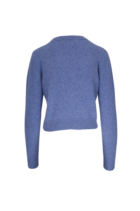 The Elder Statesman Blue Jean Cashmere Crewneck Sweater - view 3