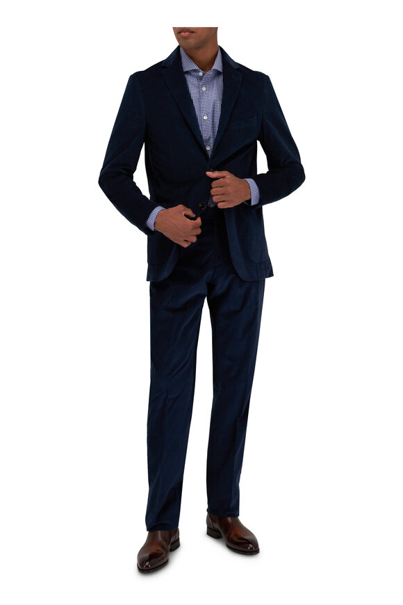 Maurizio Baldassari - Navy Courduroy Sportcoat 