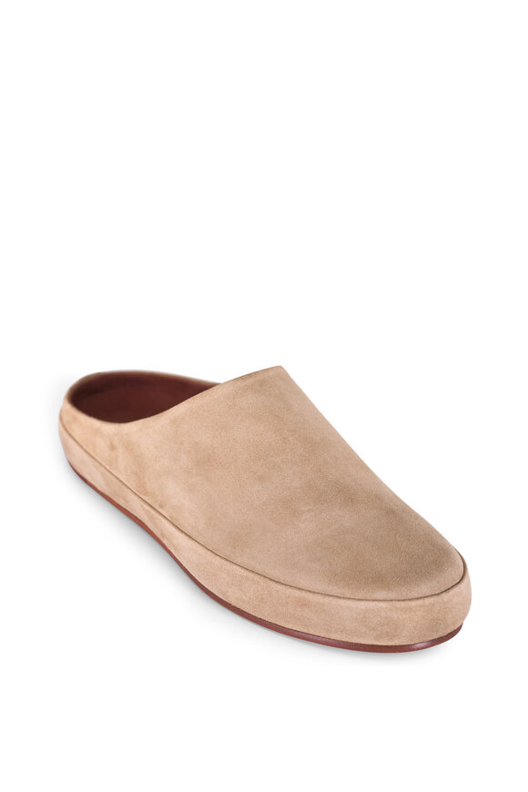 Loro Piana Tomori Walk Dark Birch Suede Mule - view 1